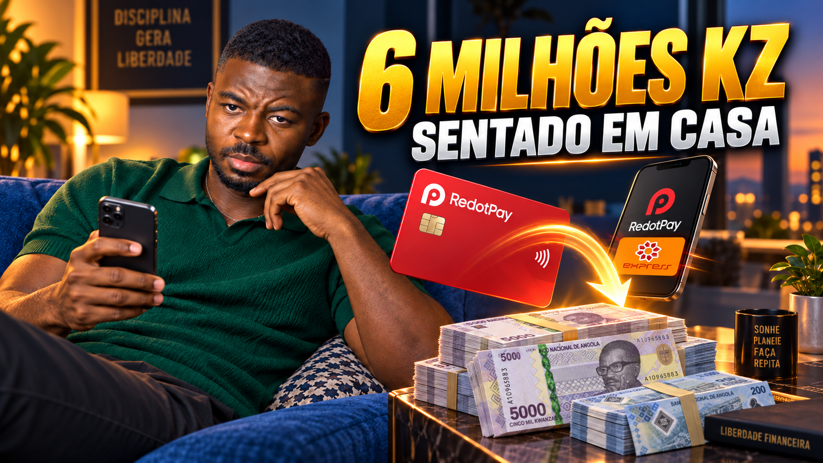 Como Ganhar Até 6.000.000 KZ com Express e RedotPay Trabalhando no Digital